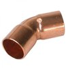 American Imaginations 3 in. x 3 in. Copper 45 Elbow - Wrot AI-35353